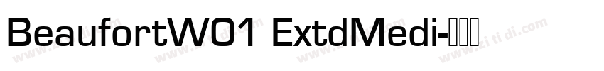 BeaufortW01 ExtdMedi字体转换